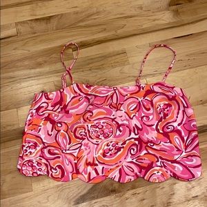 Lilly Pulitzer cropped shirt